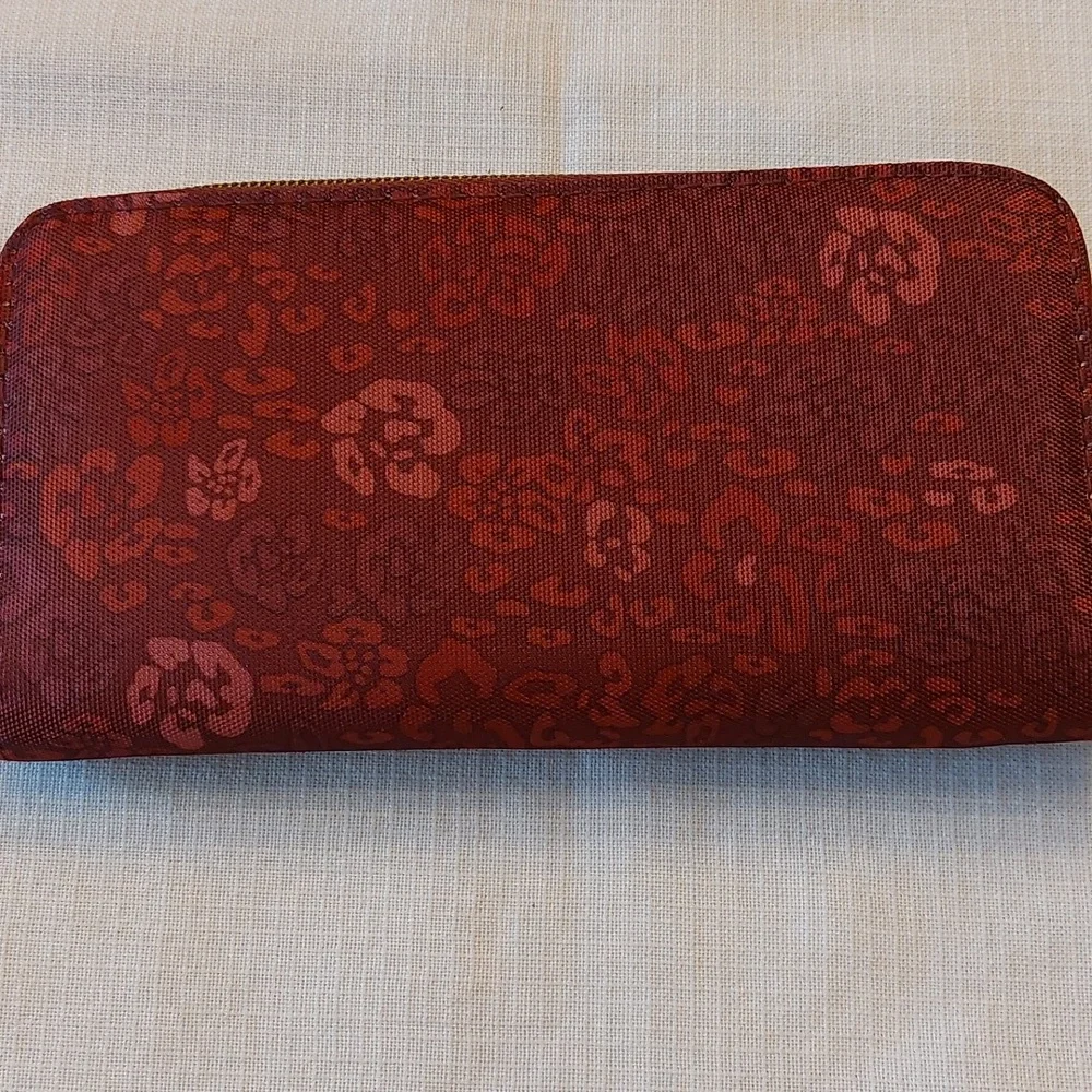 Travelon RFID Blocking Wallet Wristlet Burgundy NEW - Picture 3 of 14
